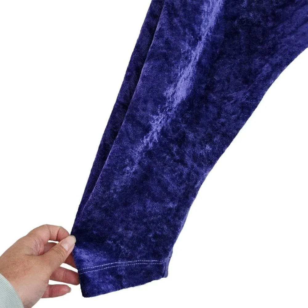 We the Free People Sweater Petite Small‎ SP Purple Night Milan Crushed Velvet